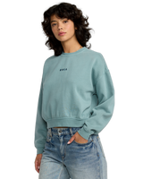 The RVCA Womens Forever Sweatshirt in Blue Haze