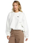 The RVCA Womens Spanky Loteria Sweatshirt in Vintage White