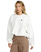 The RVCA Womens Spanky Loteria Sweatshirt in Vintage White