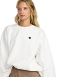 The RVCA Womens Spanky Loteria Sweatshirt in Vintage White
