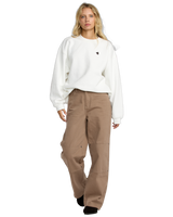 The RVCA Womens Spanky Loteria Sweatshirt in Vintage White