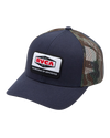 The RVCA Mens Mission 2 Trucker Cap in Garage Blue