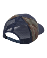 The RVCA Mens Mission 2 Trucker Cap in Garage Blue