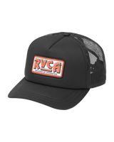 The RVCA Mens Service Foamy Trucker Cap in Black 2