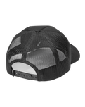 The RVCA Mens Service Foamy Trucker Cap in Black 2