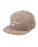 The RVCA Mens Deep Thoughts Cord Snapback Cap in Mushroom