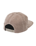 The RVCA Mens Deep Thoughts Cord Snapback Cap in Mushroom