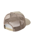 The RVCA Mens Commonwealth Curved Trucker Cap in Mushroom