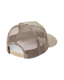 The RVCA Mens Commonwealth Curved Trucker Cap in Mushroom