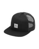 The RVCA Mens VA ATW Trucker Cap in Black