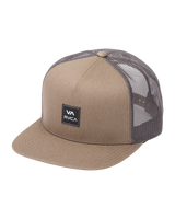 The RVCA Mens VA ATW Trucker Cap in Lead