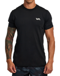 The RVCA Mens Sport Vent T-Shirt in Black