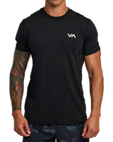 The RVCA Mens Sport Vent T-Shirt in Black