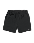 The RVCA Mens Yogger 2 In 1 Shorts in Black