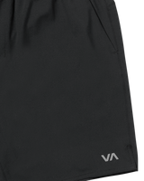 The RVCA Mens Yogger 2 In 1 Shorts in Black
