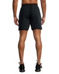 The RVCA Yogger Stretch Workout Shorts in Black | Available at Anns Cottage