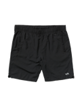 The RVCA Yogger Stretch Workout Shorts in Black | Available at Anns Cottage
