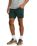 Yogger Stretch Workout Shorts in Hunter Green