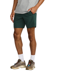 Yogger Stretch Workout Shorts in Hunter Green