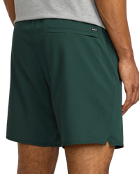 Yogger Stretch Workout Shorts in Hunter Green