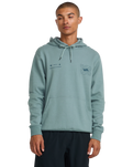 The RVCA Mens RVCA Pin Flip Hoodie in Lead