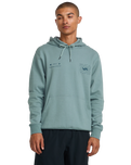 The RVCA Mens RVCA Pin Flip Hoodie in Lead