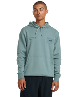 The RVCA Mens RVCA Pin Flip Hoodie in Lead