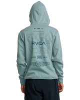 The RVCA Mens RVCA Pin Flip Hoodie in Lead