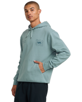 The RVCA Mens RVCA Pin Flip Hoodie in Lead