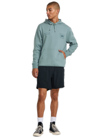 The RVCA Mens RVCA Pin Flip Hoodie in Lead