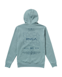 The RVCA Mens RVCA Pin Flip Hoodie in Lead