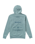 The RVCA Mens RVCA Pin Flip Hoodie in Lead