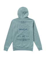 The RVCA Mens RVCA Pin Flip Hoodie in Lead
