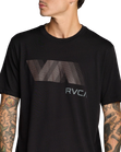 The RVCA Mens Va Blur T-Shirt in Black