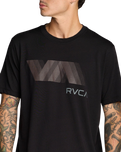 The RVCA Mens Va Blur T-Shirt in Black