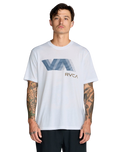 The RVCA Mens Va Blur T-Shirt in White