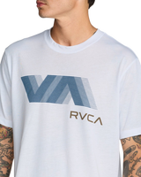 The RVCA Mens Va Blur T-Shirt in White