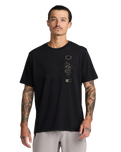 The RVCA Mens Baroon Venom T-Shirt in Black