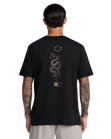 The RVCA Mens Baroon Venom T-Shirt in Black