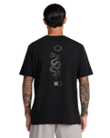 The RVCA Mens Baroon Venom T-Shirt in Black