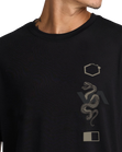 The RVCA Mens Baroon Venom T-Shirt in Black