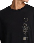 The RVCA Mens Baroon Venom T-Shirt in Black