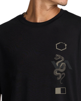 The RVCA Mens Baroon Venom T-Shirt in Black