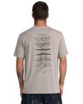 The RVCA Mens Inter RVCA T-Shirt in Brown Stone