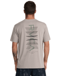 The RVCA Mens Inter RVCA T-Shirt in Brown Stone