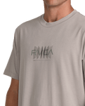 The RVCA Mens Inter RVCA T-Shirt in Brown Stone