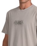 The RVCA Mens Inter RVCA T-Shirt in Brown Stone
