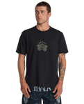 The RVCA Mens Pressed T-Shirt in Black