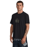 The RVCA Mens Pressed T-Shirt in Black