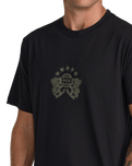 The RVCA Mens Pressed T-Shirt in Black